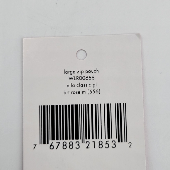 Kate Spade Large Zip Pouch Ella Classic Plaid - Picture 6 of 7